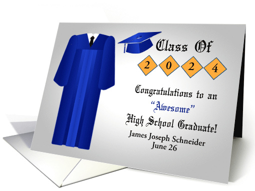 Congratulations on High School Graduation Custom Name and... (1520164)