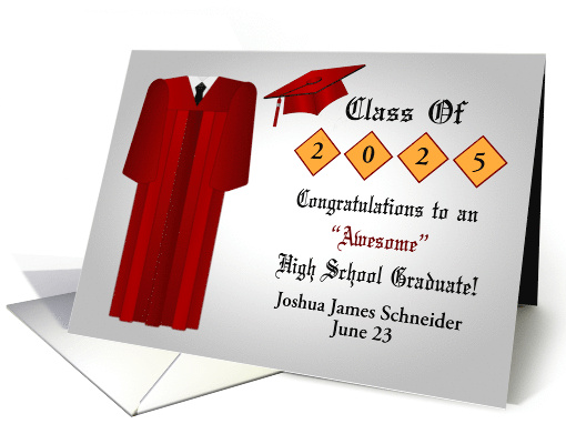 Congratulations on High School Graduation Custom Name and... (1520166)