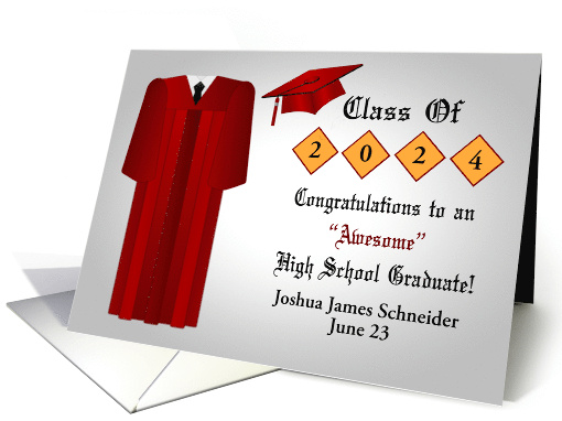 Congratulations on High School Graduation Custom Name and... (1520166)
