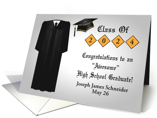 Congratulations on High School Graduation Custom Name and... (1520208)