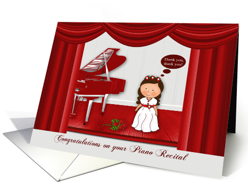 Congratulations on piano recital for female, young girl... (1520834)