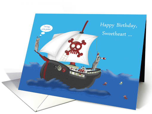 Birthday to Sweetheart, adult humor, pirate theme,... (1527802)