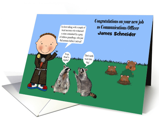 Congratulations on new job as a communications Officer,... (1529546)