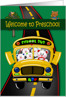 Welcome to Preschool from Teacher with a Bus Full of Cute School Bears card