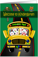 Welcome to Kindergarten from Teacher with a Bus full of School Bears card