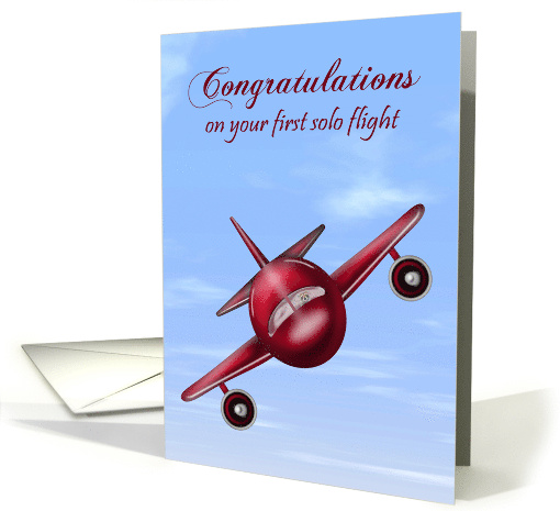 Congratulations on First Solo Airplane Flight with a... (1556368)