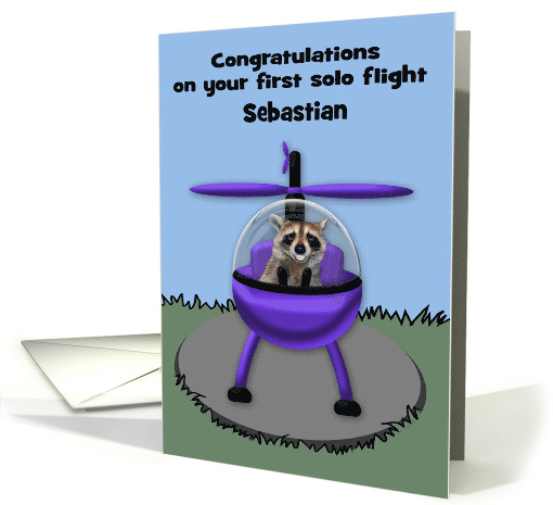 Congratulations on first solo helicopter flight custom... (1556374)