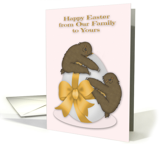 Easter from Our Family to Yours with Two Sloths Hanging... (1559214)