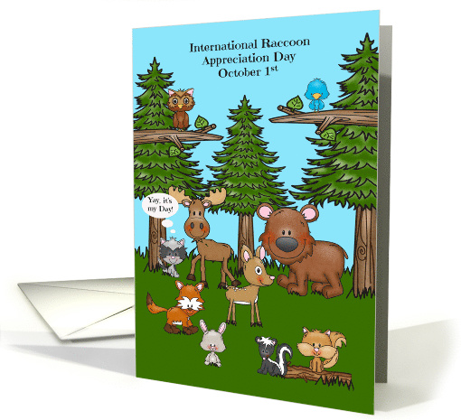 International Raccoon Appreciation Day Observed on October 1st card