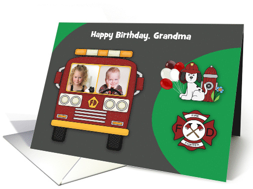 Birthday Photo Custom Relationship Firefighter Theme with... (1568986)