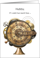 Birthday to Husband with a Steampunk Time Clock card