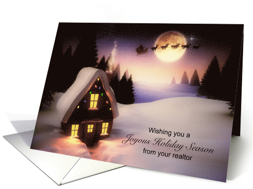 Business Holiday Christmas from Realtor card (1580452)