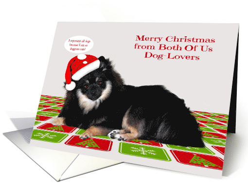 Christmas from Both Of Us Dog-Lovers with a Pomeranian... (1582814)