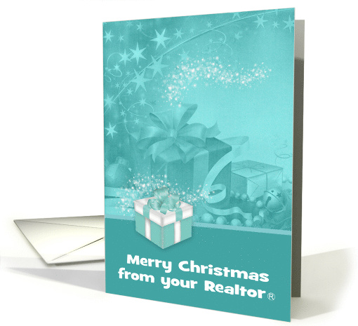 Christmas from Your Realtor with a Beautiful Display of Presents card