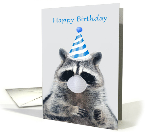 Birthday During COVID-19 with a Raccoon Wearing a Party... (1611614)