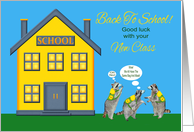 Good luck to Teacher with New Class during Covid-19 with Raccoons card