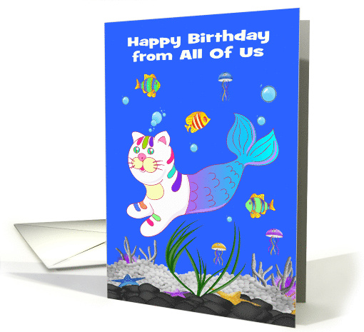 Birthday from All Of Us with a Purrmaid Happily Swimming... (1646544)