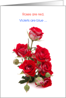 Wedding Anniversary to Spouse with a Bouquet of Roses card