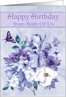 Birthday from Both Of Us Featuring the Color of the Year in Flowers card