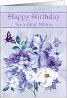 Birthday to Mum Featuring the Color of the Year in Beautiful Flowers card