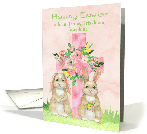 Easter Custom Name with a Beautiful Flowered Cross and... (1727908)