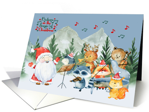 Christmas with an Orchestra of Woodland Critters playing... (1746656)