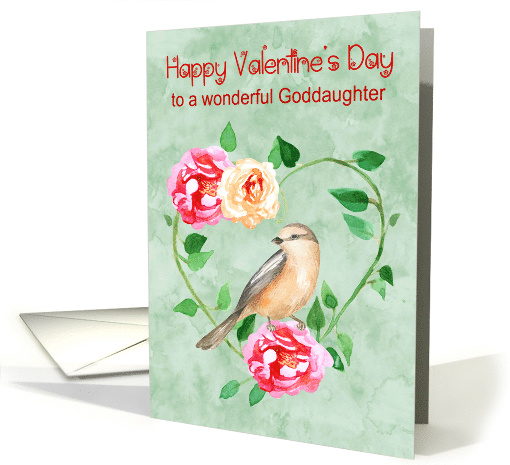Valentine's Day to Goddaughter with a Beautiful Flower... (1753140)