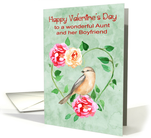 Valentine's Day to Aunt and Boyfriend with a Beautiful... (1753260)
