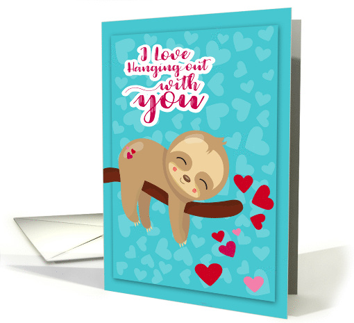Thinking of You with a Cute Sloth Hanging from a Tree... (1753708)