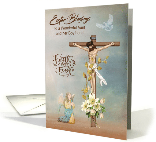 Easter Blessings to Aunt and Boyfriend Jesus on a Cross... (1757186)