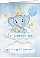 Congratulations on Becoming a Great Grandma to Great Grandson card