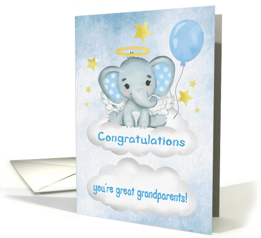 Congratulations on Becoming a Great Grandparents to Grandson card