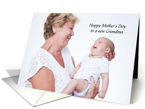 Mother's Day to First Time Grandma with a Cute Baby card (1825350)