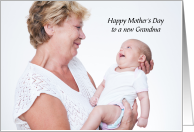 Mother’s Day to First Time Grandma with a Cute Baby card