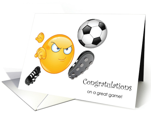 Congratulations Soccer Game Cute Determined card (1841752)