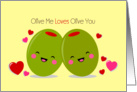 Romance - Love - Olives card