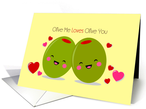 Romance - Love - Olives card (1352956)