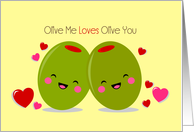 Romance - Love - Olives card