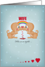 Wife Lesbian Valentine’s Day Kissing Dogs And Hearts card