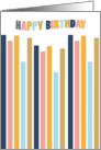 Modern Business Birthday In Trending Colours Abstract card