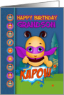 Grandson Superhero, Bee The Hero With Superhero Bee Man card