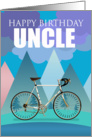 Uncle, Multi Colored Design With Drop Handlebar Bicycle card