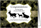 New Baby Congratulations Hunting Theme With Deer card