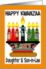 Daughter & Son-in-Law, Kwanzaa Candles And Assorted Females card