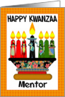 Mentor, Kwanzaa Candles And Assorted Females card