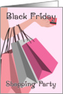 Black Friday Shopping Party Invitation card