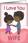 Wife Cute Loving African American Couple card