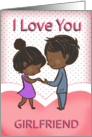 Girlfriend, Cute Loving African American Couple card