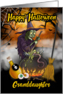 Granddaughter Witch Halloween Greeting card