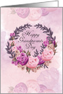 Grandparents Day Card, Modern With Flowers card